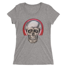 Load image into Gallery viewer, Women's Tee - Headphones Skull