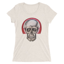 Load image into Gallery viewer, Women's Tee - Headphones Skull