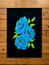 Load image into Gallery viewer, Blue Peonies Illustration
