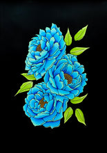 Load image into Gallery viewer, Blue Peonies Illustration
