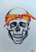 Load image into Gallery viewer, Bandana Skull Illustration
