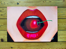 Load image into Gallery viewer, Cherry Lips Painting
