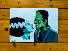 Load image into Gallery viewer, Frankenstein&#39;s Mosnter &amp; Bride Illustration
