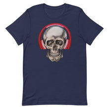 Load image into Gallery viewer, Unisex Tee - Headphones Skull

