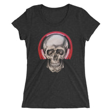 Load image into Gallery viewer, Women's Tee - Headphones Skull
