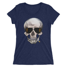 Load image into Gallery viewer, Women's Tee - Smoking Skull
