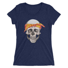 Load image into Gallery viewer, Women's Tee - Bandana Skull

