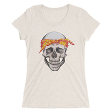 Load image into Gallery viewer, Women's Tee - Bandana Skull
