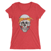 Load image into Gallery viewer, Women's Tee - Bandana Skull
