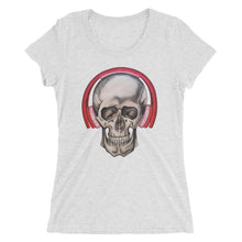Load image into Gallery viewer, Women's Tee - Headphones Skull
